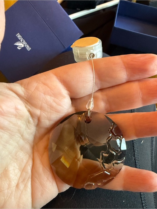 Swarovski Other - Swarovski Smoky Brown Faceted Crystal Pendant to hang on mirror or window